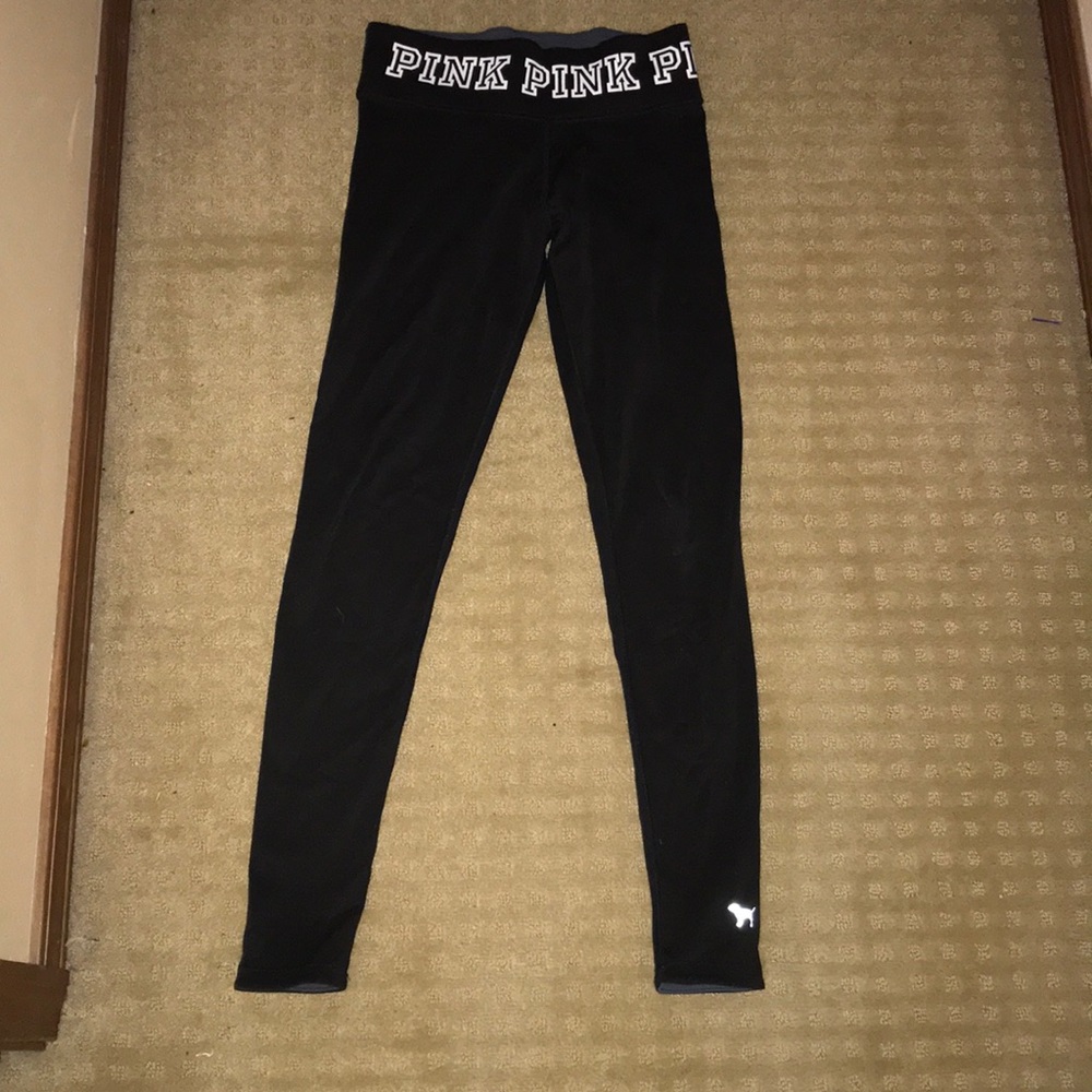 PINK, Black reversible leggings!